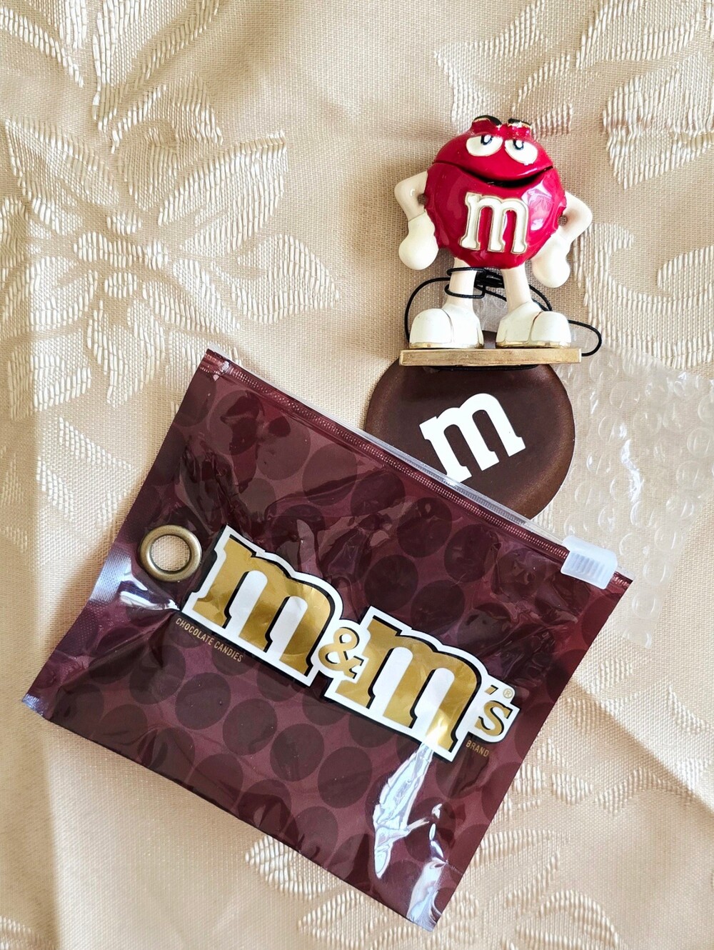 NEW! Monet Red M&M Character Enamel Hinged Keepsake Trinket Box - Picture 3 of 10